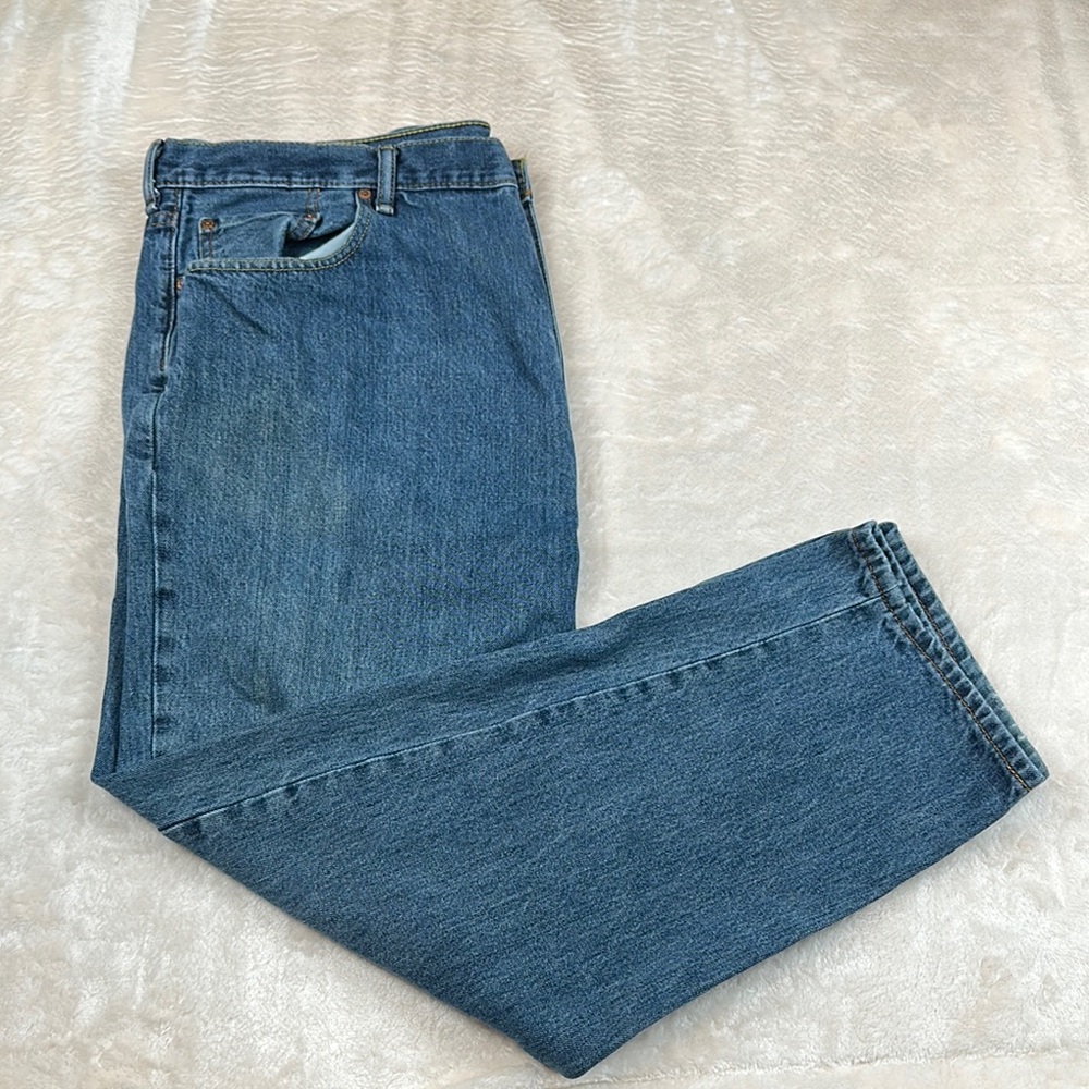 Levi's 550 Classic Blue Straight Jeans Timeless Cotton Denim